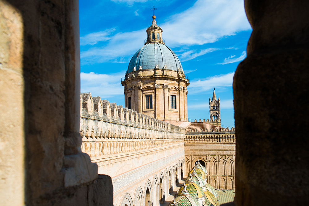 De koepel van de kathedraal van Palermo