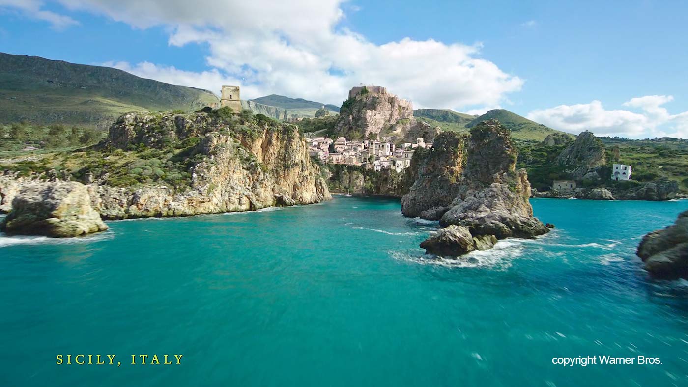 De kust van Sicilië volgens Aquaman
