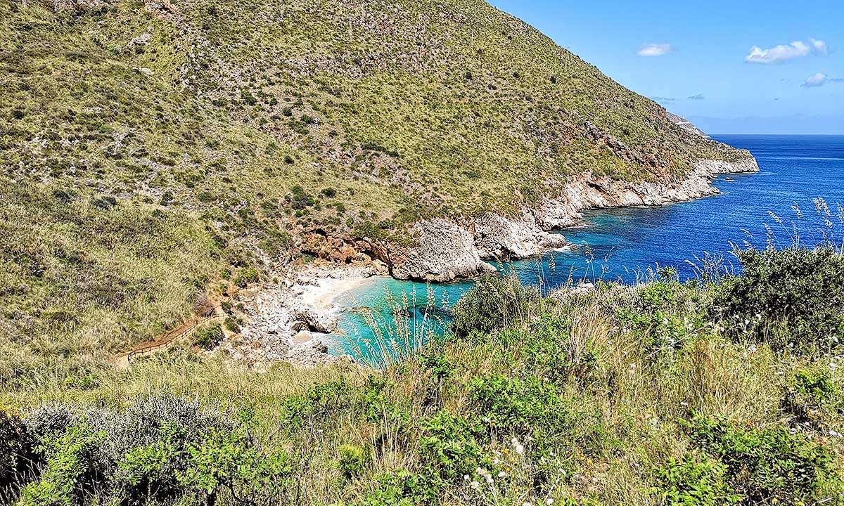 De Cala Capreria, de eerste baai in Lo Zingaro
